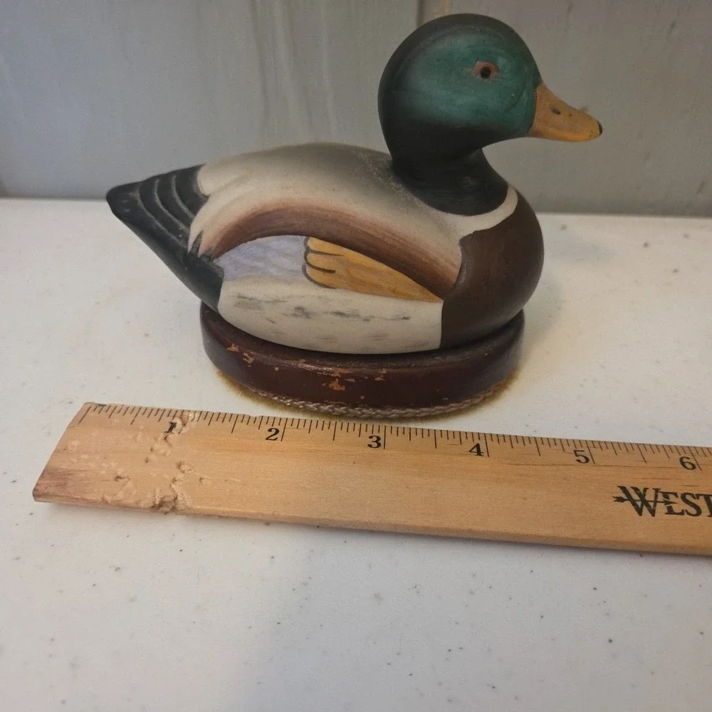 Ceramic Duck Shoe Polisher Buffer Lint Remover Vintage Man Cave Barbershop Decor
